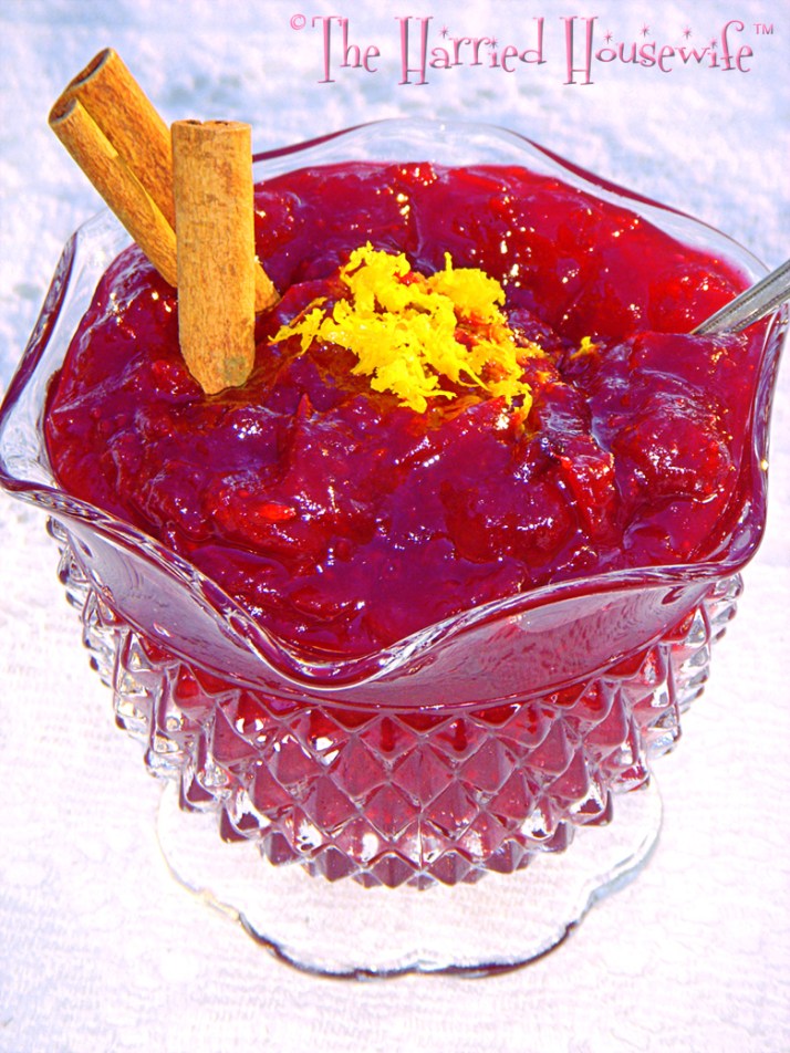 Spiced Cranberry Sauce | Harried Housewife Blog