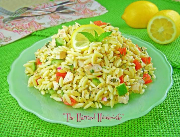 Food Lion, Harried Housewife Recipes - Lemony Orzo and Chicken Salad